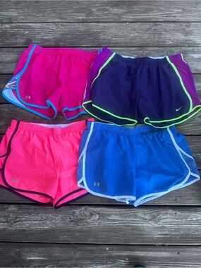 Under Armour Women’s Athletic Shorts - Hot Pink, Neon Pink, Purple, Royal Blue